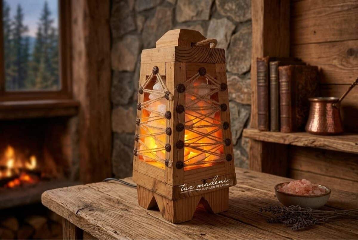fener-model-004 Otantik Ahşap Fener Tuz Lambası
