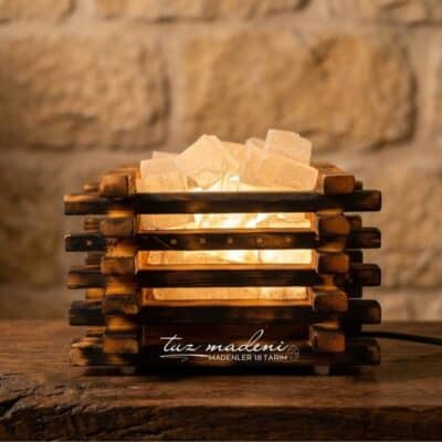 kare-cita-007 Kare Çıtalı Ahşap Tuz Lambası